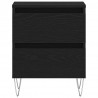 Szafka Nocna z szufladą 2 pcs Czarny dąb 40 x 35 x 50 cm