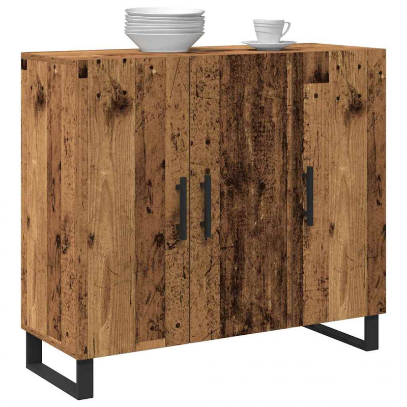 Bufet Stare drewno 90 x 34 x 80 cm Materiał drewnopochodny