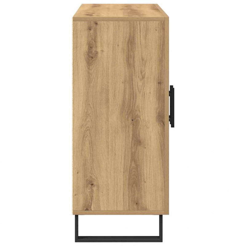 Bufet Dąb rzemieślniczy 90 x 34 x 80 cm Materiał drewnopochodny