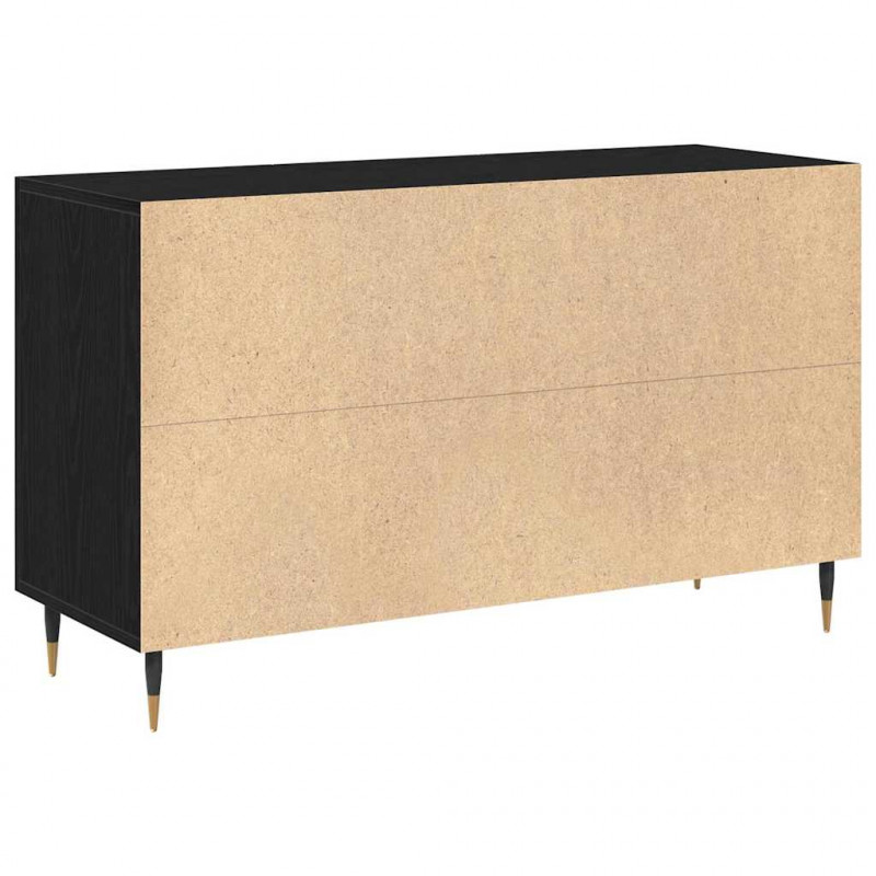 Bufet Czarny Dąb 100 x 36 x 60 cm Materiał drewnopochodny