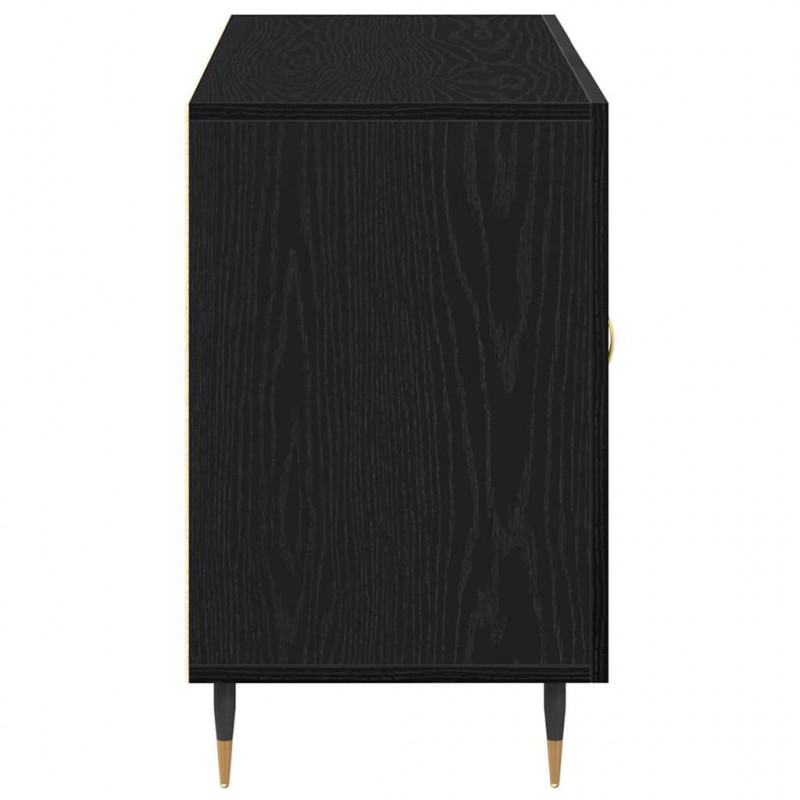 Bufet Czarny Dąb 100 x 36 x 60 cm Materiał drewnopochodny