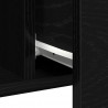 Bufet Czarny Dąb 100 x 36 x 60 cm Materiał drewnopochodny