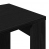 Stolik gniazdowy 3 pcs Czarny Dąb Materiał drewnopochodny