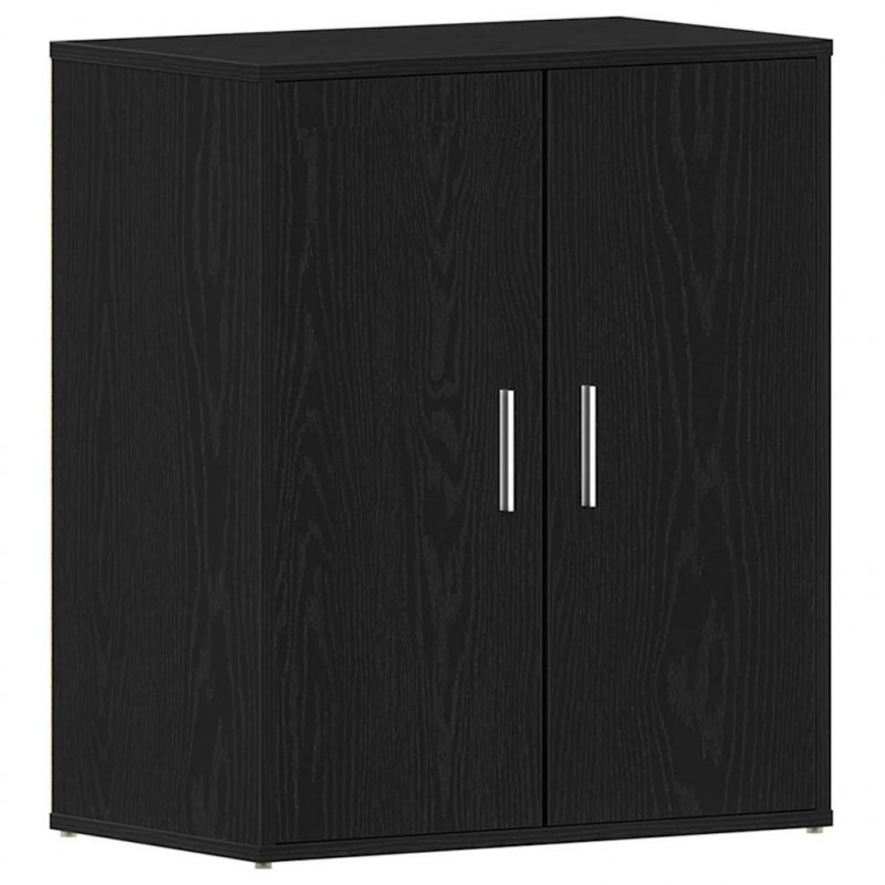 Szafka na buty z półką z drzwiami Czarny Dąb 60 x 35 x 70 cm