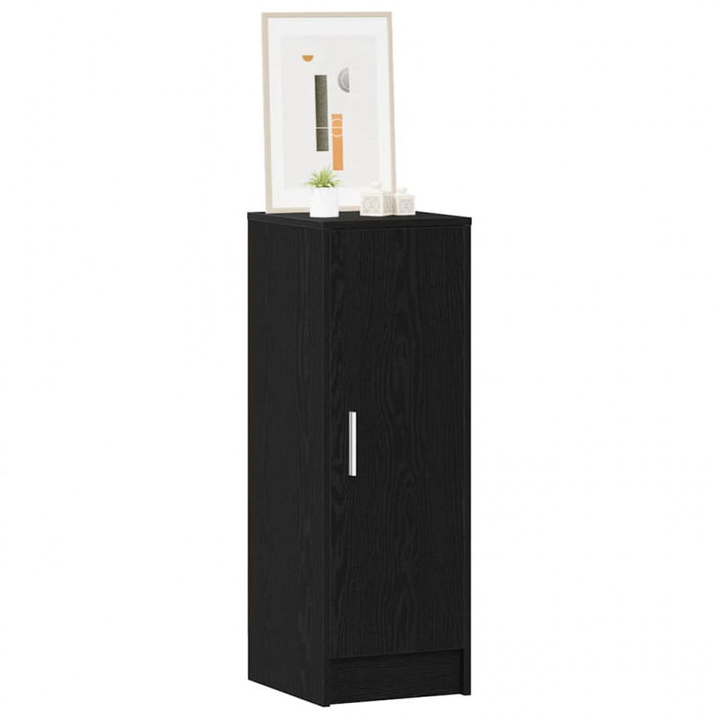 Szafka na buty z półką z drzwiami Czarny Dąb 32 x 35 x 92 cm
