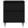Szafka Nocna z szufladą 2 pcs Czarny Dąb 40 x 35 x 50 cm
