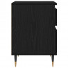 Szafka Nocna z szufladą 2 pcs Czarny Dąb 40 x 35 x 50 cm