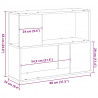 Zestaw szafek RTV Czarny Dąb 80 x 24 x 63 cm