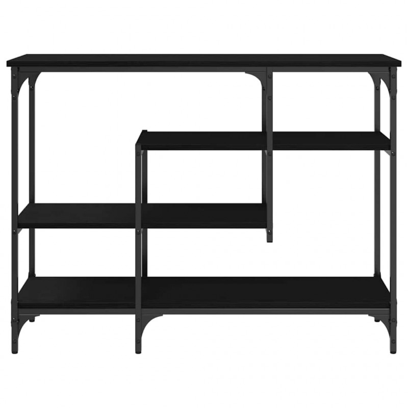 Stół Konsolowy z półką Czarny dąb 100 x 35 x 75 cm