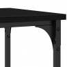Stół Konsolowy z półką Czarny dąb 100 x 35 x 75 cm