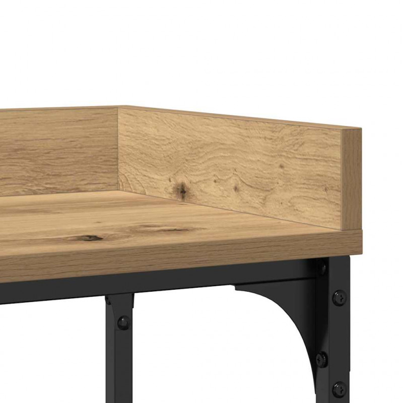 Stół Konsolowy z półką dąb artisan 100 x 30 x 80 cm