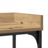 Stół Konsolowy z półką dąb artisan 100 x 30 x 80 cm