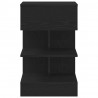 Szafka Nocna z szufladą 2 pcs Czarny Dąb 40 x 35 x 65 cm