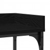 Stół Konsolowy z półką Czarny dąb 100 x 30 x 80 cm