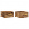 Szafka Nocna 2 pcs Stare drewno 35 x 35 x 20 cm