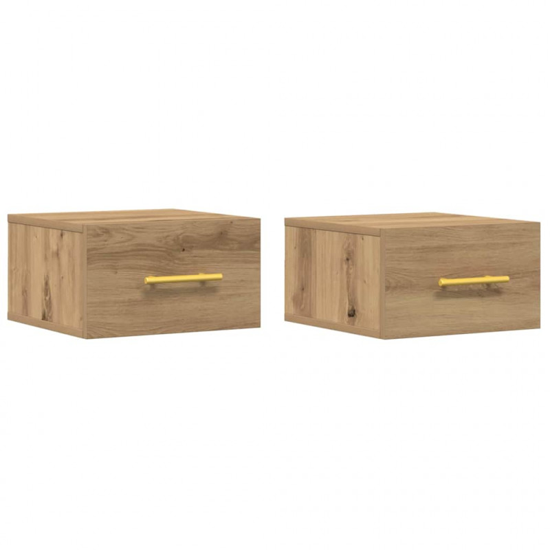 Szafka Nocna 2 pcs Dąb rzemieślniczy 35 x 35 x 20 cm