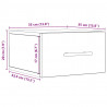 Szafka Nocna 2 pcs Dąb rzemieślniczy 35 x 35 x 20 cm