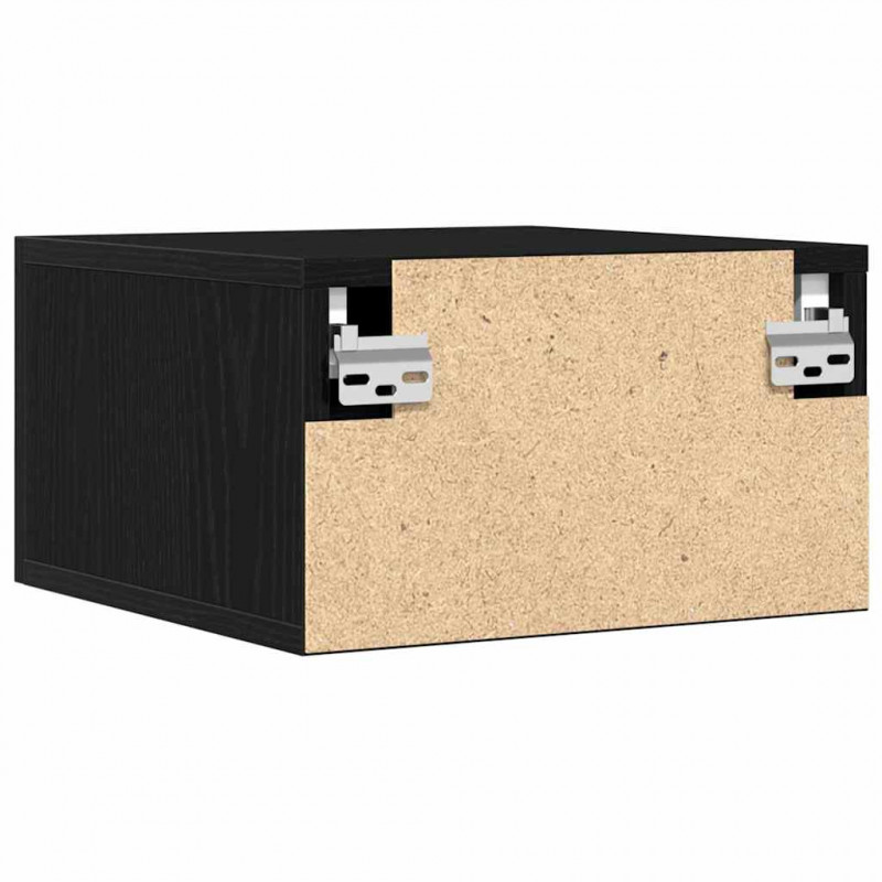 Szafka Nocna 2 pcs Czarny Dąb 35 x 35 x 20 cm
