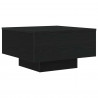 Stolik kawowy Ze LED Lights Czarny Dąb 55 x 55 x 31 cm
