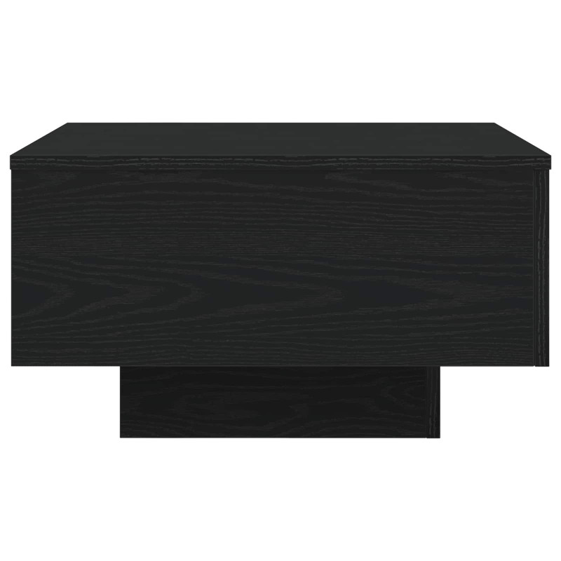 Stolik kawowy Ze LED Lights Czarny Dąb 55 x 55 x 31 cm