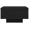 Stolik kawowy Ze LED Lights Czarny Dąb 55 x 55 x 31 cm
