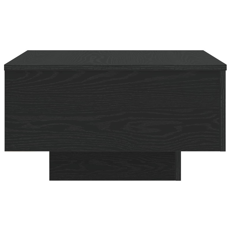 Stolik kawowy Ze LED Lights Czarny Dąb 55 x 55 x 31 cm