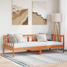Ramka łóżka Woskowy Brąz 90 x 190 cm Lite drewno sosnowe