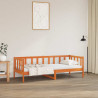 Ramka łóżka Woskowy Brąz 80 x 200 cm Lite drewno sosnowe