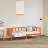 Ramka łóżka Woskowy Brąz 80 x 200 cm Lite drewno sosnowe