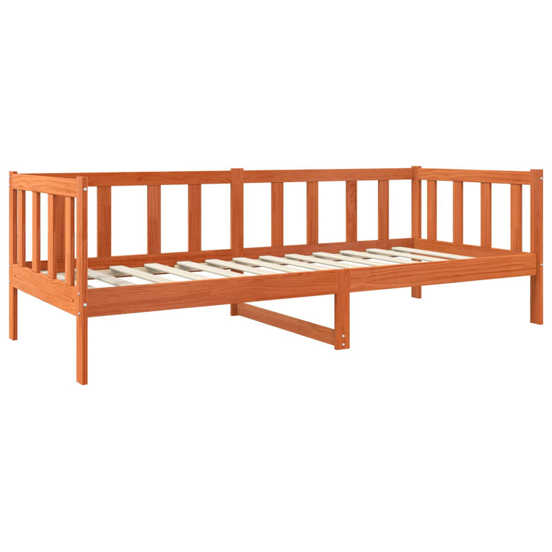 Ramka łóżka Woskowy Brąz 80 x 200 cm Lite drewno sosnowe