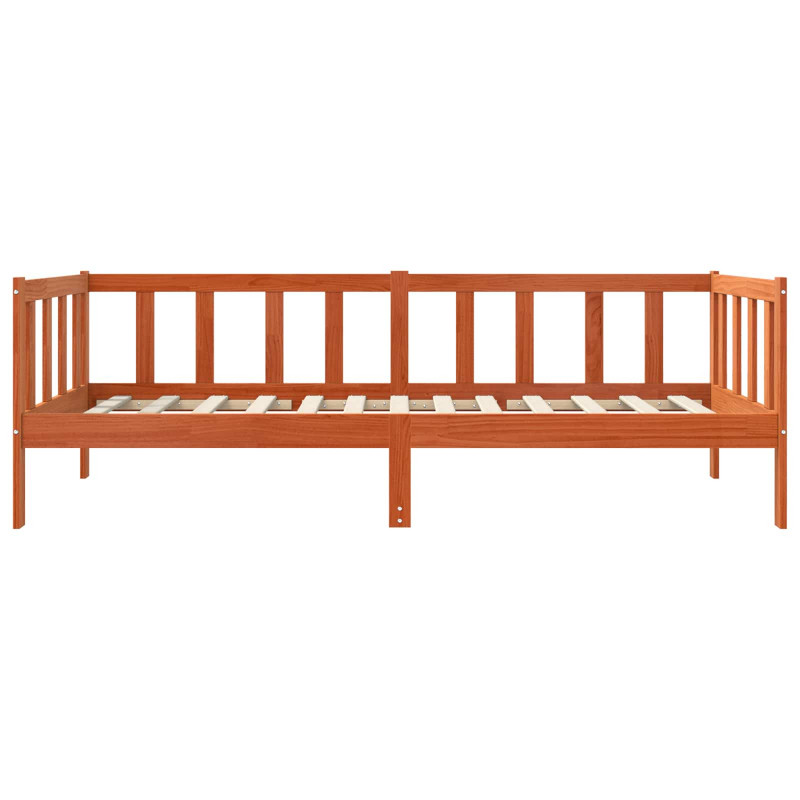 Ramka łóżka Woskowy Brąz 80 x 200 cm Lite drewno sosnowe