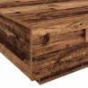Stolik kawowy Stary drewno i niebieski 80 x 80 x 31 cm