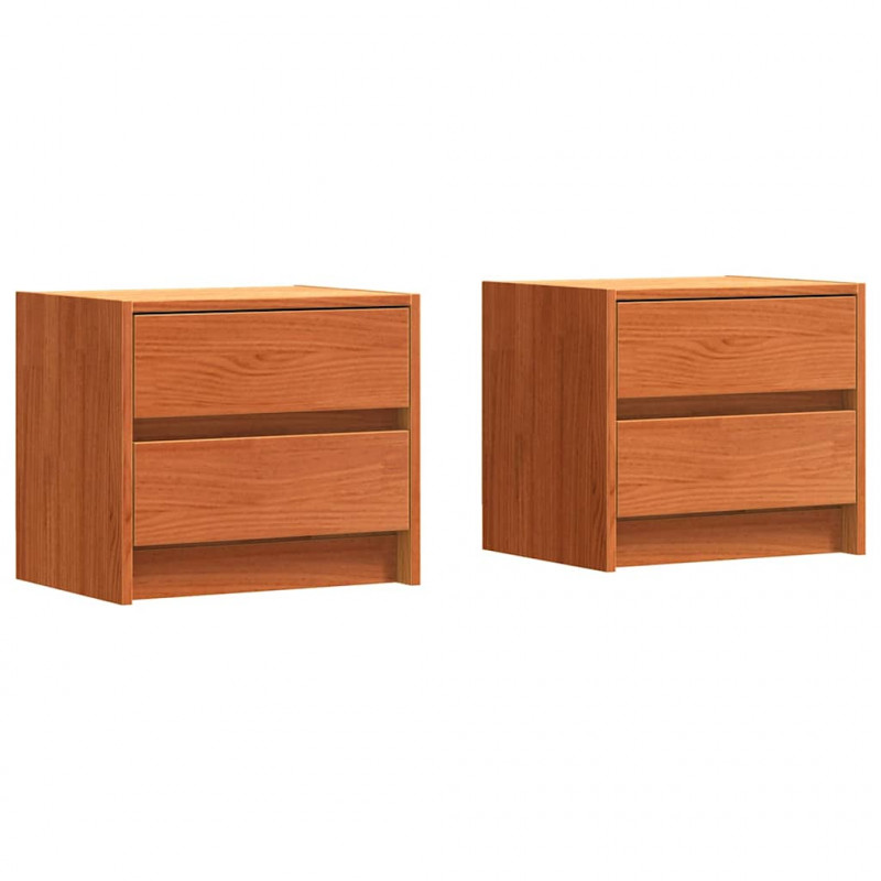 Szafki nocne z szufladą 2 pcs Woskowy Brąz 40 x 30.5 x 35.5 cm