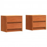 Szafki nocne z szufladą 2 pcs Woskowy Brąz 40 x 30.5 x 35.5 cm