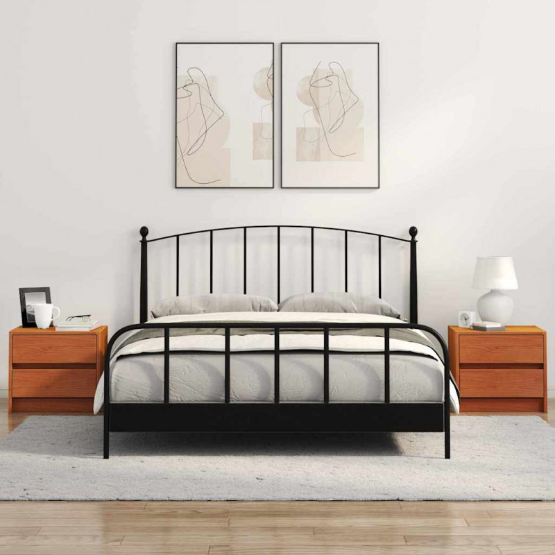 Szafki nocne z szufladą 2 pcs Woskowy Brąz 40 x 30.5 x 35.5 cm