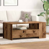 Stolik kawowy z szufladą Stare drewno 102 x 55 x 43,5 cm