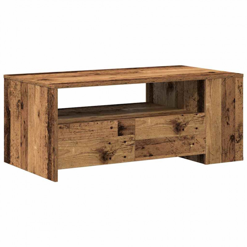 Stolik kawowy z szufladą Stare drewno 102 x 55 x 43,5 cm
