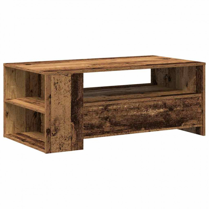 Stolik kawowy z szufladą Stare drewno 102 x 55 x 43,5 cm