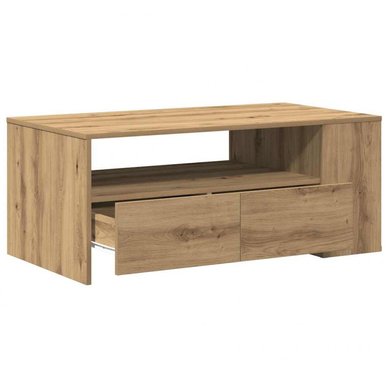 Stolik kawowy z szufladą Dąb rzemieślniczy 102 x 55 x 43,5 cm