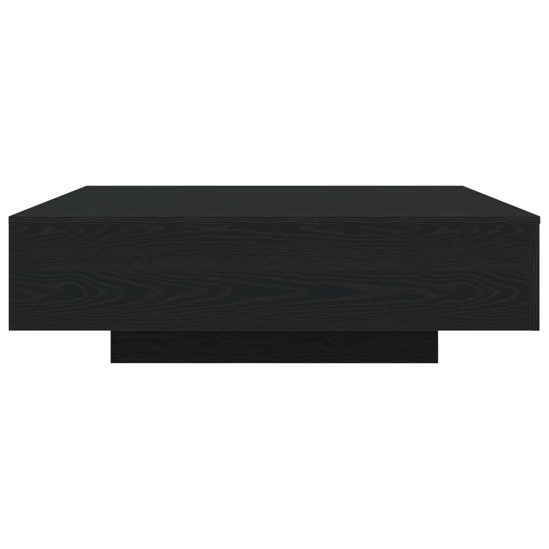 Stolik kawowy Ze LED Lights Czarny Dąb 100 x 100 x 31 cm