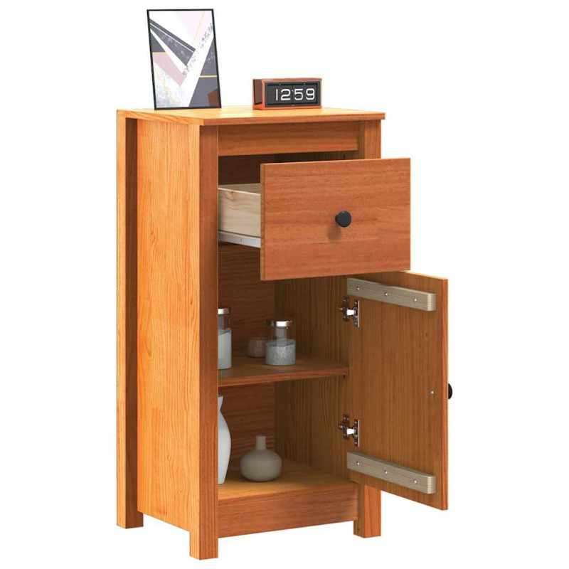 Bufet Woskowy Brąz 39 x 34,5 x 80 cm Lite drewno sosnowe
