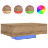 Stolik kawowy Ze LED Lights Dąb rzemieślniczy 85 x 55 x 31 cm