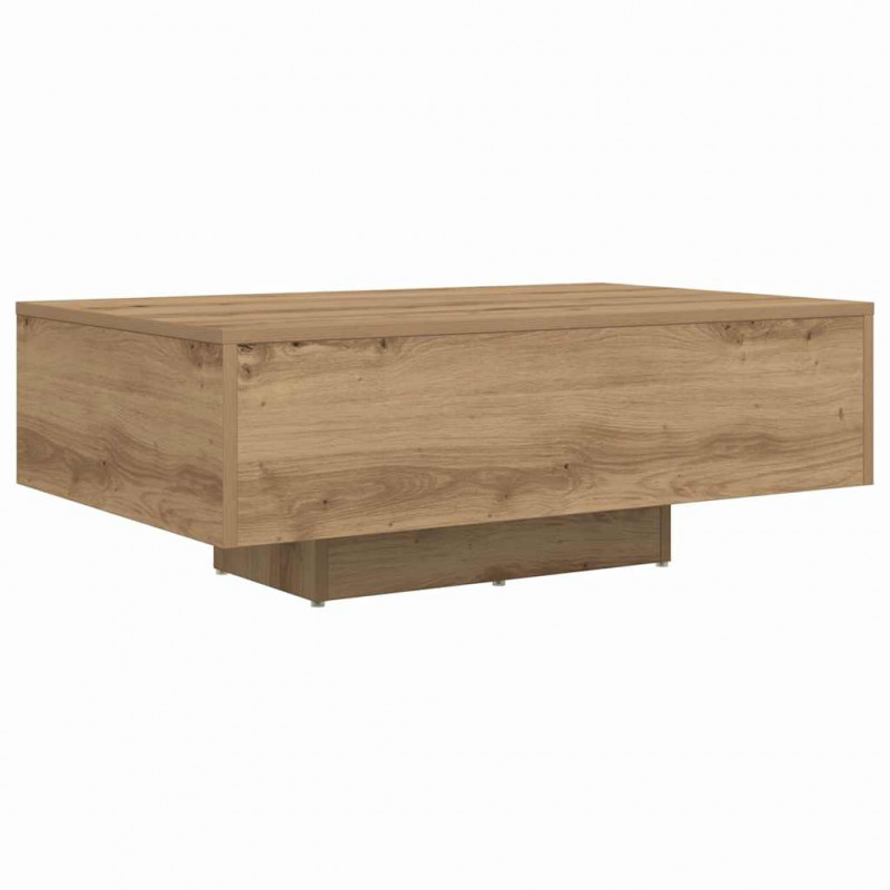 Stolik kawowy Ze LED Lights Dąb rzemieślniczy 85 x 55 x 31 cm
