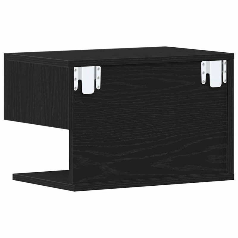 Szafka Nocna Czarny Dąb 46 x 30 x 30 cm Materiał drewnopochodny