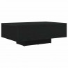 Stolik kawowy Ze LED Lights Czarny Dąb 85 x 55 x 31 cm