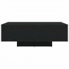 Stolik kawowy Ze LED Lights Czarny Dąb 85 x 55 x 31 cm