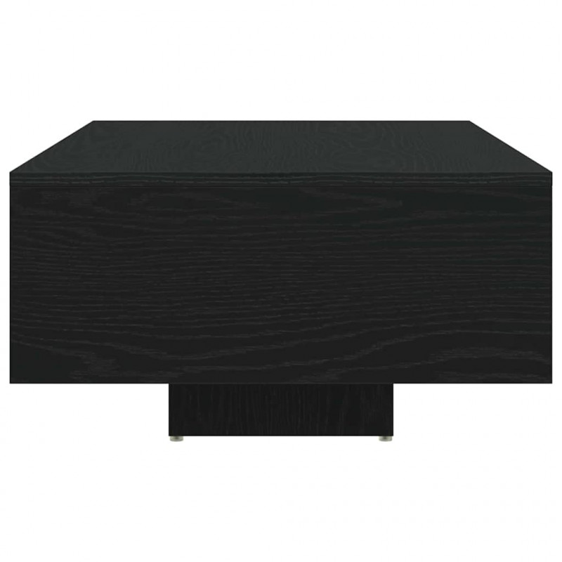 Stolik kawowy Ze LED Lights Czarny Dąb 85 x 55 x 31 cm