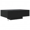 Stolik kawowy Ze LED Lights Czarny Dąb 85 x 55 x 31 cm