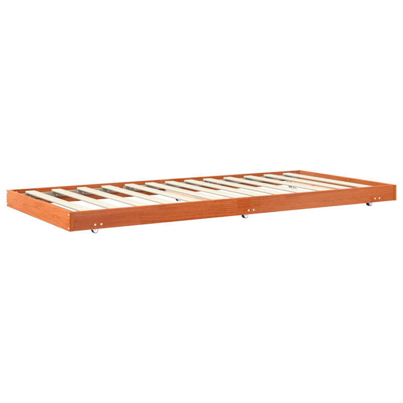 Ramka łóżka Woskowy Brąz 80 x 200 cm Lite drewno sosnowe