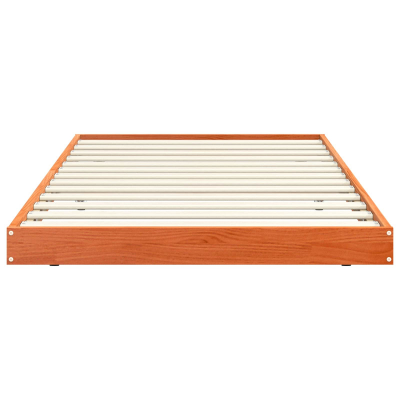 Ramka łóżka Woskowy Brąz 80 x 200 cm Lite drewno sosnowe